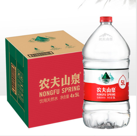 农夫山泉 饮用水 饮用天然水5L 单位：箱